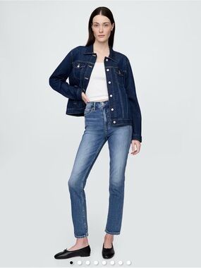 GAP High Rise Cigarette Vintage Slim Jeans 27 Tall